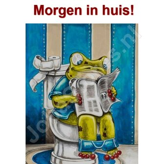 Diamond Painting Toilet Kikker 01 30x40cm - Rond