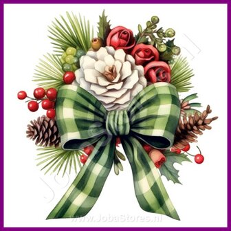 Diamond Painting Kerst Strik
