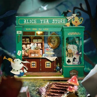 Miniatuur zelfbouw huisje Rolife Alice&#039;s Tea Store