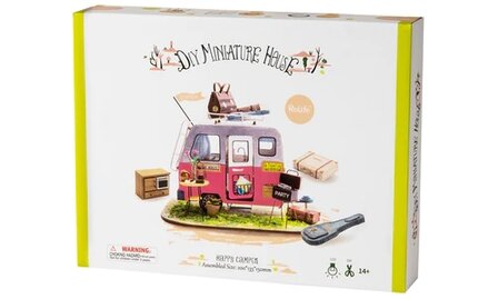 Miniatuur zelfbouw huisje Rolife Happy Camper