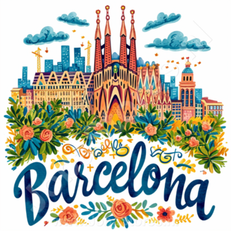 Diamond Painting Vakantie liefde - Barcelona