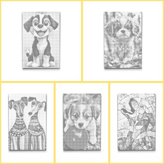 HappyDots DOT Painting Kleurboek Honden - 20 stippelschilderijen
