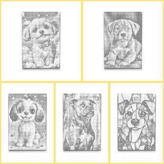 HappyDots DOT Painting Kleurboek Honden - 20 stippelschilderijen