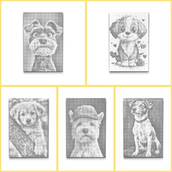 HappyDots DOT Painting Kleurboek Honden - 20 stippelschilderijen