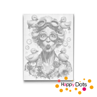 HappyDots DOT Painting Gekke oma's 02 - 30x40cm