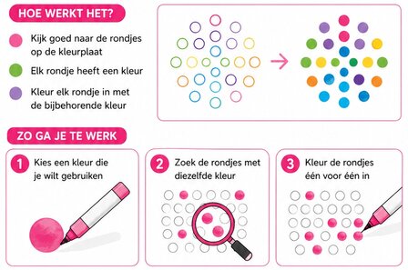 HappyDots Color DOT Painting Kleurplaten set Kleurrijke dieren
