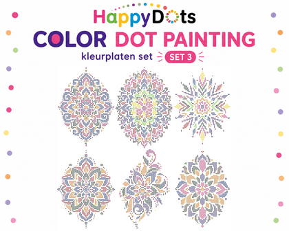 HappyDots Color DOT Painting Kleurplaten set Mandala