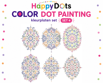 HappyDots Color DOT Painting Kleurplaten set Mandala