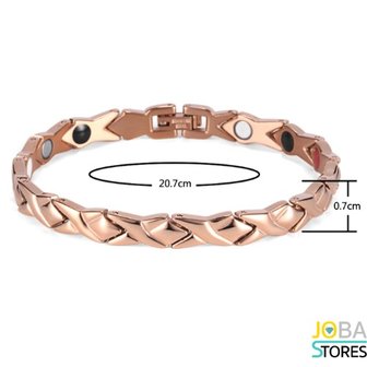 OP=OP Magneet Armband Adela Rose Gold