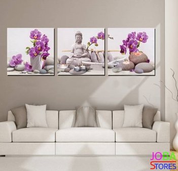 Diamond Painting Buddha Orchidee 120x40cm
