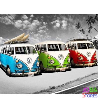 OP=OP Diamond Painting Volkswagen Busjes 40x50cm