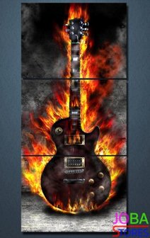 Diamond Painting Gitaar 3 Luik 60x25cm