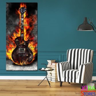 Diamond Painting Gitaar 3 Luik 60x25cm