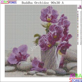 Diamond Painting Buddha Orchidee 90x30cm