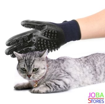 OP=OP Katten/Honden Grooming Handschoen Zwart (Rechtshandig)