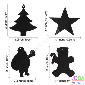 OP=OP Kras Tekeningen Kerst Hangers (24 delig)