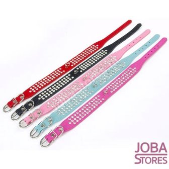 OP=OP Honden Halsband Bling Zwart L