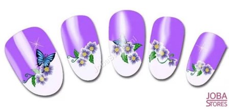 Nagel Sticker Set Glitter &amp; Bloemen (55 vellen)