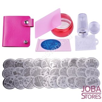 OP=OP Nagellak Stempel Set (30 stempelplaten) inclusief opbergmap
