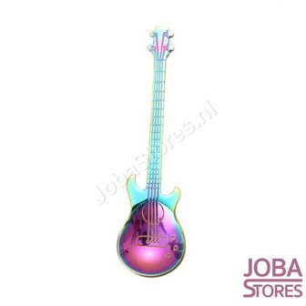 OP=OP Theelepel Gitaar Multicolor (6 stuks) RVS