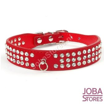 OP=OP Honden Halsband Bling Rood S