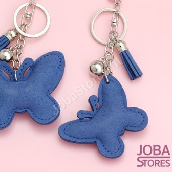 OP=OP Bling Sleutelhanger Vlinder Blauw Groot