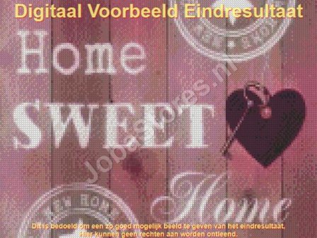 OP=OP Diamond Painting Home Sweet Home 05 30x40cm