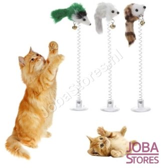 OP=OP Katten Speelgoed Muisjes met zuignap (3 stuks)