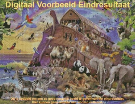 Diamond Painting Ark van Noach 65x50cm