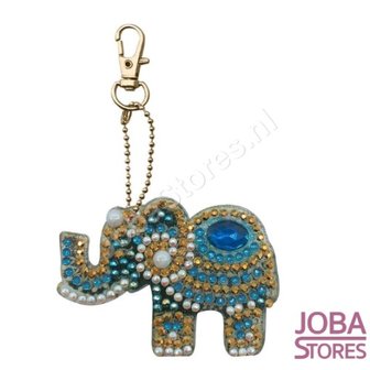 OP=OP Diamond Painting Sleutelhanger Set Olifanten (5 stuks)