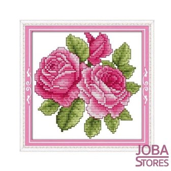 Borduur Pakket Bloem 004 14CT Voorbedrukt (17x17cm)