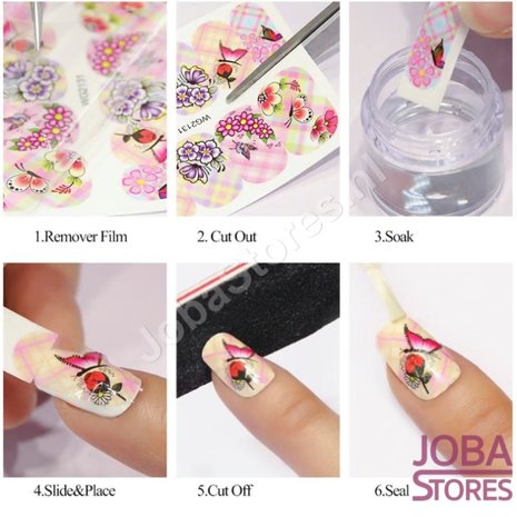 Nagel Sticker Set Goud-Zilver (30 vellen)