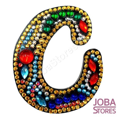 Diamond Painting Sleutelhanger Alfabet Letter C