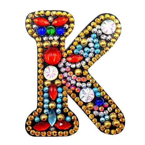 Diamond Painting Sleutelhanger Alfabet Letter K