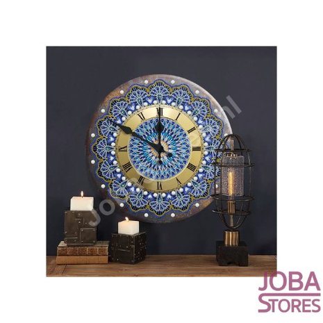 OP=OP Diamond Painting Klok Aluminium Mandala 30cm