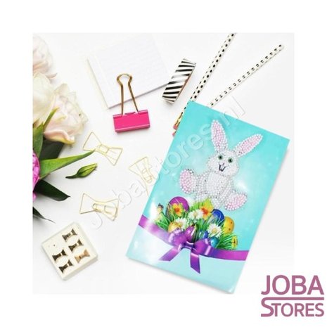 OP=OP Diamond Painting Wenskaarten Set Pasen 01 (4 stuks)