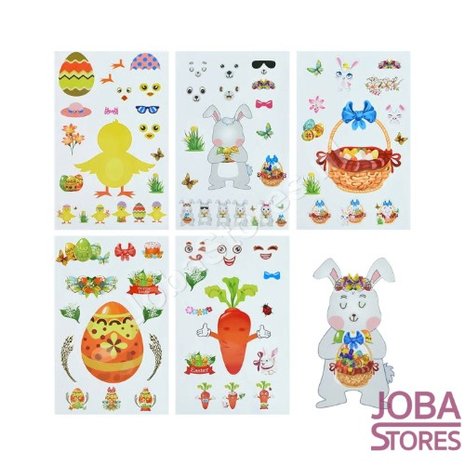 Sticker Pret Sticker Set Pasen (5 stuks)