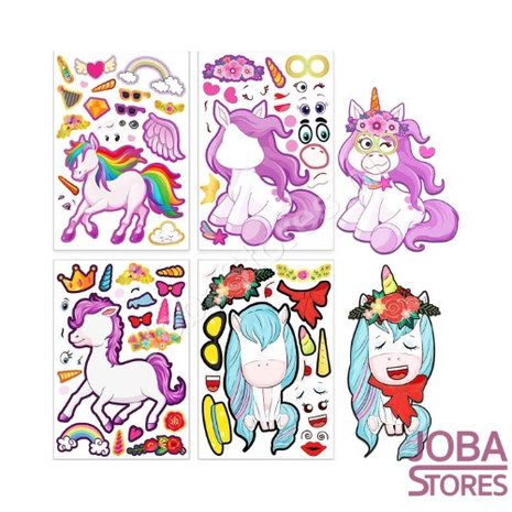 OP=OP Sticker Pret Sticker Set Eenhoorns (4 stuks)