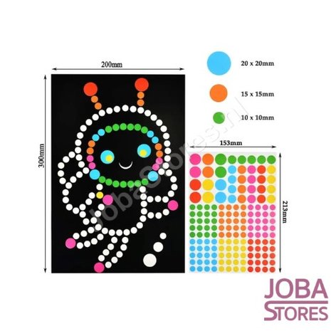 OP=OP Sticker Pret Sticker Set Dots (6 stuks)