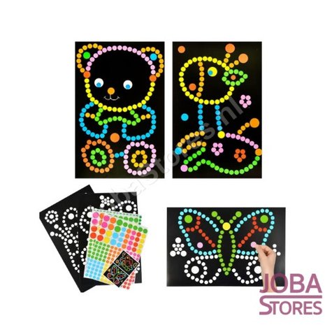 Sticker Pret Sticker Set Dots (6 stuks)