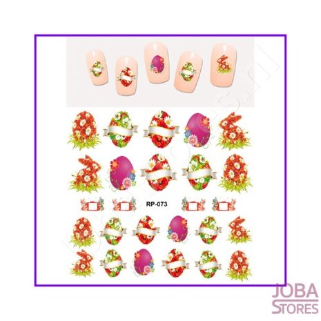 OP=OP Nagel Sticker Set Paaseieren (132 stickers)