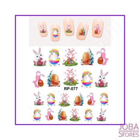 OP=OP Nagel Sticker Set Paaseieren (132 stickers)