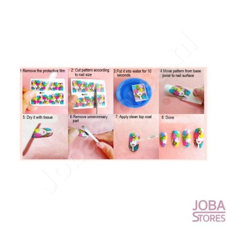 Nagel Sticker Set Pootjes (6 vellen)