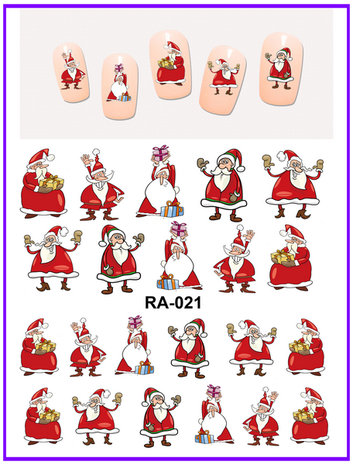 OP=OP Nagel Sticker Set Kerstmannen (150 stickers)