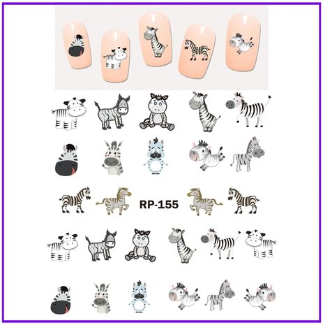 Nagel Sticker Set Dieren (150 stickers)