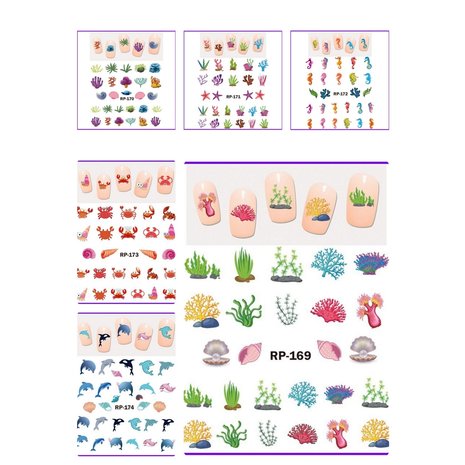 Nagel Sticker Set Zee (150 stickers)