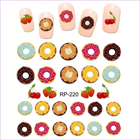 Nagel Sticker Set Zoetigheid (150 stickers)