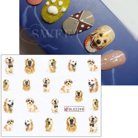 Nagel Sticker Set Honden (11 vellen)