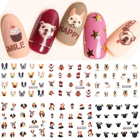 Nagel Sticker Set Honden (11 vellen)