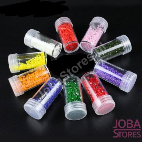 Diamond Painting Losse/Vervangende Potjes voor luxe bewaarkoffer (12 stuks)